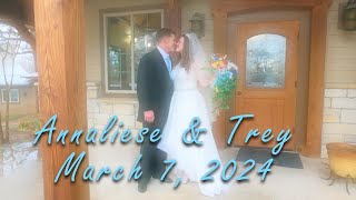 Annaliese amp Trey Wedding Highlights [upl. by Odnolor]