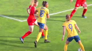 Algarve Cup 2019 Suécia 41 Suíça Grupo D Dia 1 [upl. by Ahsimat689]