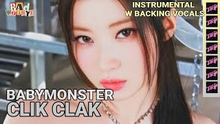 babymonster  clik clak instrumental with backing vocals [upl. by Arob93]