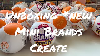 Unboxing full box of NEW Mini Brands Create  part 1 [upl. by Ydoj]