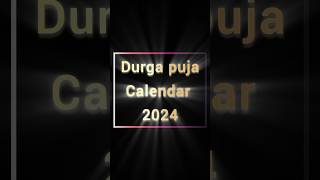 Durga Puja calendar 2024  Subho Sarodia  durgapuja 2024 [upl. by Pachston]