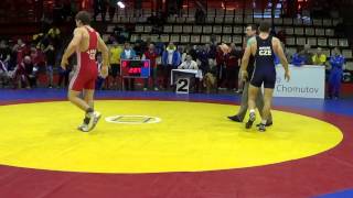 MČR v zápase řecko  římském Chomutov 1 3 2014  finále 80 kg 1 kolo [upl. by Darwin]