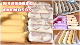 BOLIS O HELADOS CREMOSOS Y DELICIOSOS 😋PREPALOS EN CASA [upl. by Enrichetta]