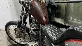 Часть 1 Yamaha sr400 sr500 chopper ставлю 21 переднее колесо Avon speedmaster mk 2 В гараже в спб [upl. by Daria]