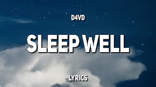 d4vd  Sleep Well Lyrics [upl. by Palermo]