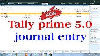 journal voucher in tally prime  journal entry in tally prime  how to pass journal entry in tally [upl. by Barris530]