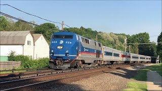 MetroNorth Railroad HD 60fps GE P32ACDM amp Budd M3A Trains  Kensico Cemetery 52918 [upl. by Nanni]