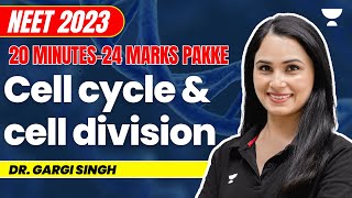 Cell Cycle and Cell Division in 20 minutes  24 marks pakke  NEET 2023  Gargi Singh [upl. by Lathe948]