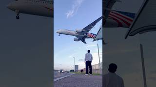 Dusk landing of this beautiful Malaysian Airbus A350900 😍✈️ planespotting aviation [upl. by Toombs]