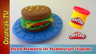 Oyun Hamuru ile Hamburger Yapımı Play Doh Burger [upl. by Haimarej]