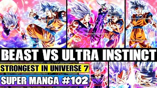 BEAST GOHAN VS ULTRA INSTINCT GOKU Father Son Rematch Dragon Ball Super Manga Chapter 102 Review [upl. by Halette]