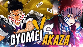 GYOMEI VS AKAZA  QUI EST LE PLUS FORT [upl. by Ahsemac672]