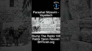 Parashat NitzavimVayeilech Torah Reading RabbiYaronReuven Judaism TorahPortion Hebrew KIRUV [upl. by Hsital441]