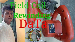 Blower Field Coil Rewinding Data Field Coil Winding🔥🔥 [upl. by Amieva]