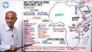 अफ़्रीकी  एशियाई भ्रंश में नव विवर्तनिकी NEO TECTONICS IN AFRO ASIAN GREAT RIFT  Lesson 13 [upl. by Bashuk]