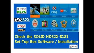 Check the SOLID HDS2X8181 SetTop Box Software and Installation [upl. by Klein]