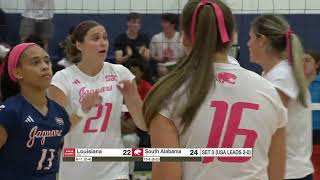 Volleyball Notches 7th Straight Win Sweeping Louisiana [upl. by Alesig]