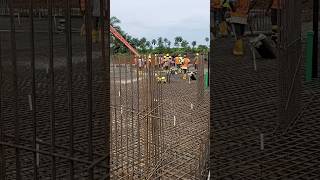 Raft foundation work construction foundationequipment stadas [upl. by Wildee]