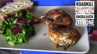 35 Roadkill Chicken mit Knoblauch und Zitronen  klasse Hähnchen vom Holzkohlegrill [upl. by Martell]