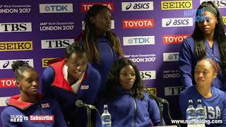 JAMAICAN TEAM GREATFUL BUT DONT KNOW WHAT HAPPENED TO ELAINE THOMPSON [upl. by Wakefield]