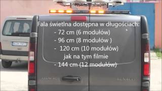 Fala świetlna led FL10 od PPH STROBOS [upl. by Nibaj]