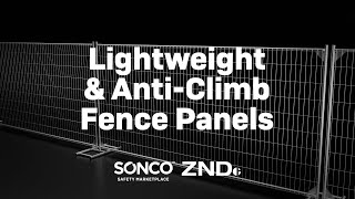 SONCO amp ZND  Lightweight amp AntiClimb Fence Panels [upl. by Neurath]