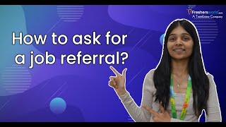 How to ask for a job referral [upl. by Haelam]