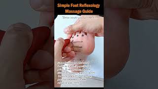 Simple Foot Reflexology Massage Guide FootReflexology ReflexologyMassage HomeMassage FootCare [upl. by Enialem]