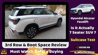 Hyundai Alcazar Facelift Third Row amp Boot Space  Alcazar Facelift Is Better Than XUV700 amp Safari [upl. by Juliet]