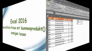 Excel  Mit Summenprodukt gestaffelte Preise ausgeben [upl. by Wichman221]