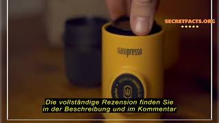 Produktbewertung WACACO Nanopresso Tragbare Espressomaschine UpgradeVersion von Minipresso 18 Ba [upl. by Emili]