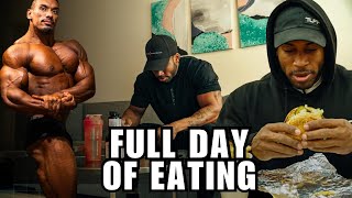 Full Day of Eating  Posing Larry Wheels  4 days out Mr Olympia  Benquil Marigny [upl. by Aron]