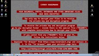 Cerber decryptor download 100 decoding all files [upl. by Tenaej434]