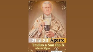 EUCARISTÍA PRIMER DÍA DEL TRÍDUO EN HONOR A SAN PIO X [upl. by Enerehs]