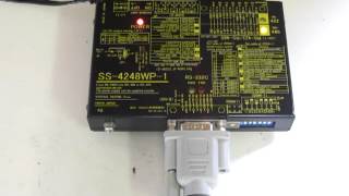 SYSTEM SACOM SS4248WP1 RS232C⇔RS422＆RS485 converter 動作確認 [upl. by Navar249]