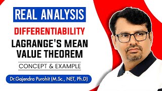 Real Analysis  Mean Value Theorem  Lagranges Mean Value Theorem  Proof amp Examples [upl. by Pettiford]