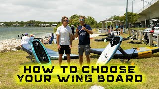 How to choose your wing board  Wing Foil [upl. by Allebasi468]