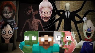 Monster School  Granny Siren Ice Scream and Friends  Minecraft [upl. by Akamaozu720]