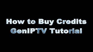 GenIPTV  How to Buy Credits [upl. by Ym]