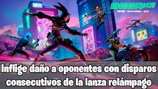 Fortnite  Inflige daño a oponentes con disparos consecutivos de la lanza relámpago [upl. by Meenen969]