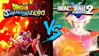 Sparking Zero VS Xenoverse 2  Ultimate Attack Comparison 1  Saiyan and Frieza Arc Edition [upl. by Schuler]