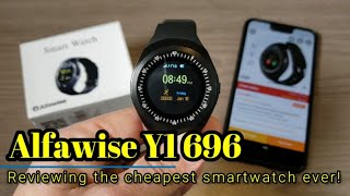 Alfawise Y1 696  This smartwatch is less than 15 [upl. by Forbes]