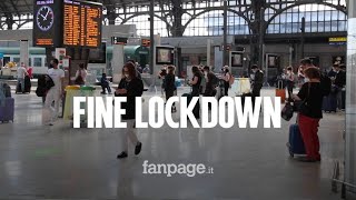 Fine lockdown si torna a viaggiare tra le regioni quotMolto emozionante prendere il primo trenoquot [upl. by Anora955]