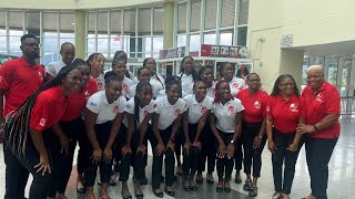 Under21 Netball Team Leaves For Americas Netball World Qualifiers In Guadeloupe [upl. by Eitsim]