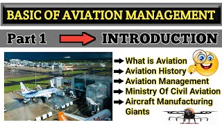 Introduction  Basic of aviation  Aviation management introduction  in Hindi [upl. by Ellebasi]