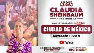 Claudia Sheibaum En Vivo desde Coyoacán Ciudad de México [upl. by Ihsoyim]