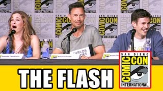 THE FLASH Season 3 Comic Con Panel Part 1  Grant Gustin Candice Patton Keiynan Lonsdale [upl. by Mirna]