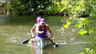 AuSable Canoe Marathon Sprint 2017  Lynn Witte  Sylvie Nadeau [upl. by Yentuoc]