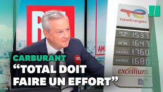 Prix de l’essence  le gouvernement met la pression sur Total pour une nouvelle ristourne [upl. by Bbor]