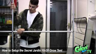 How to setup a Secret Jardin 10x20 grow tent [upl. by Nirtak]